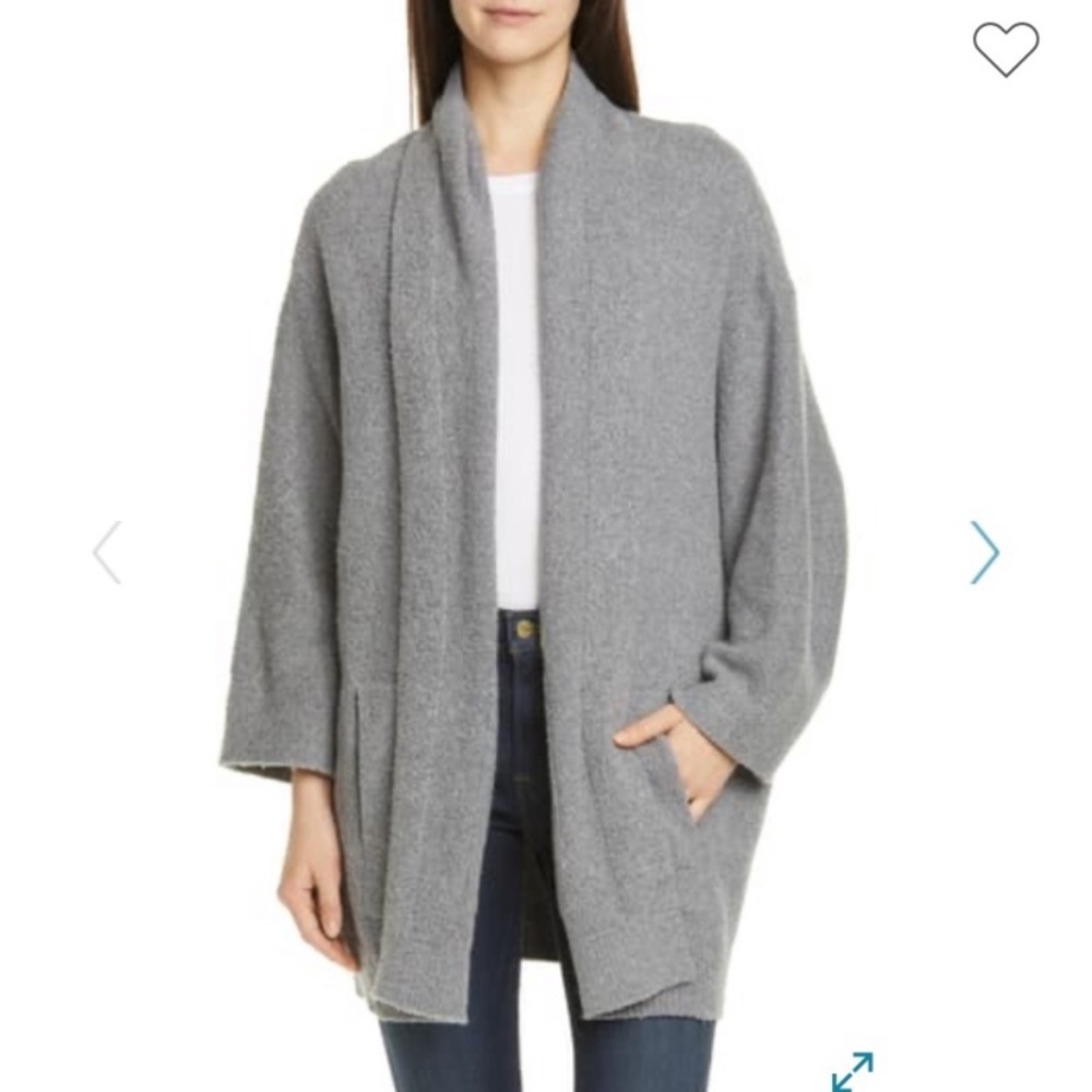 Vince Gray Open-Front Cardigan